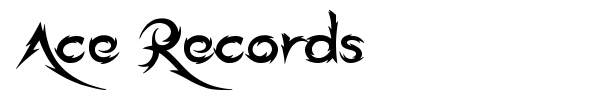 Ace Records font preview